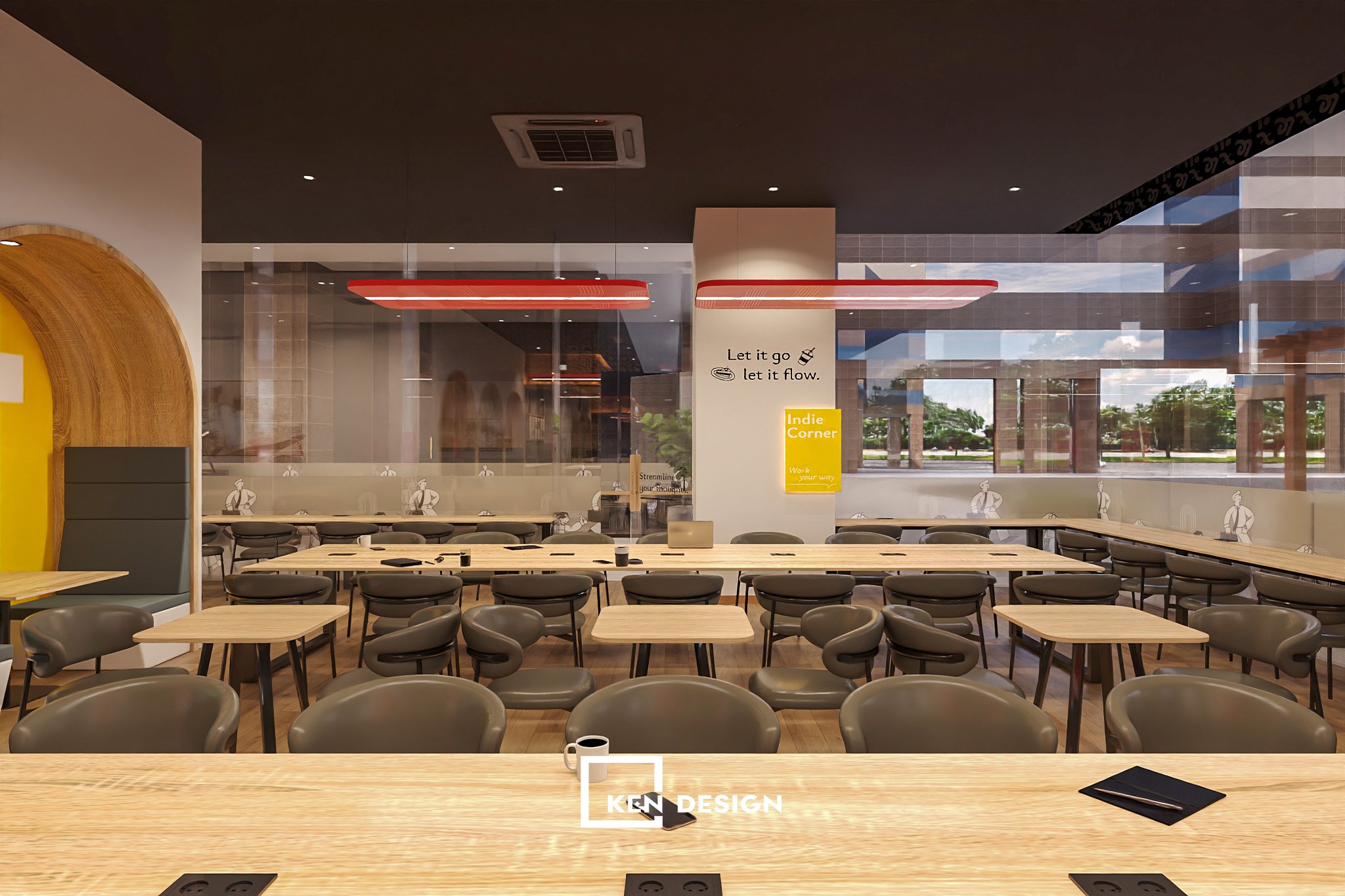 Thiết kế quán cafe đa năng